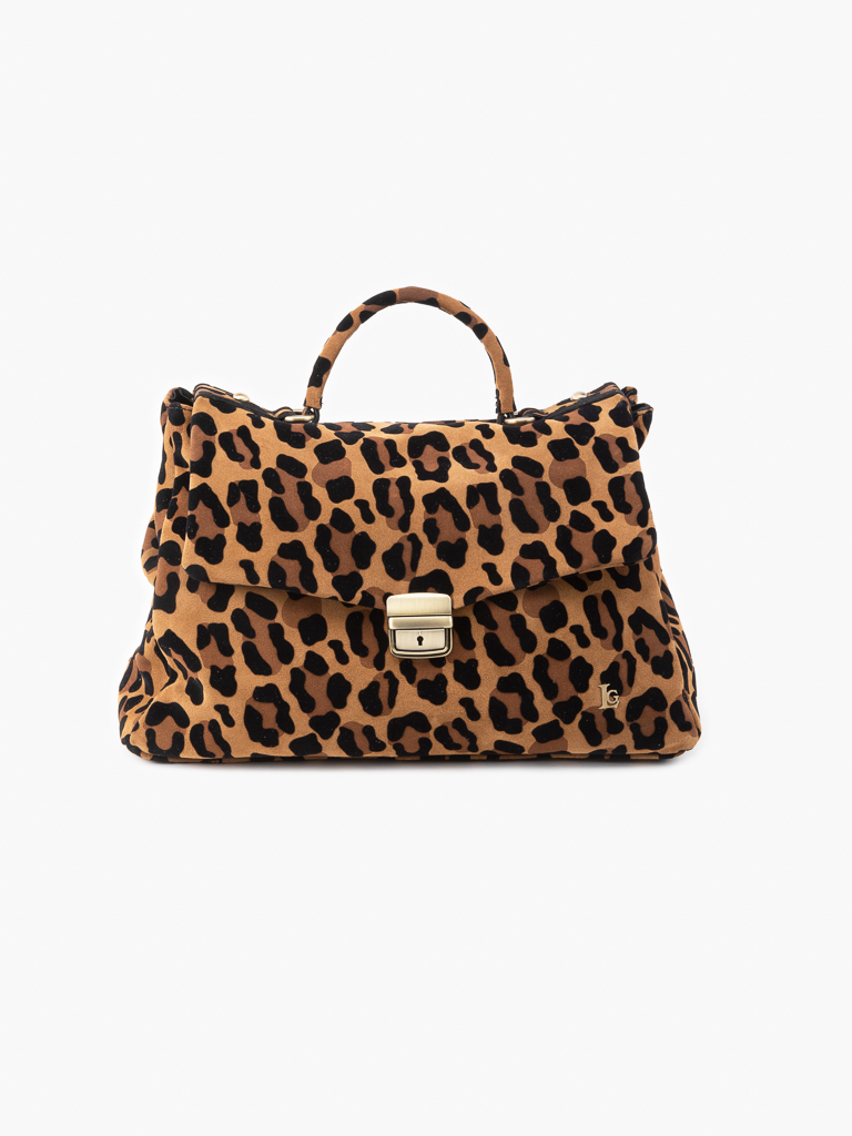 Alcione Leopard Suede